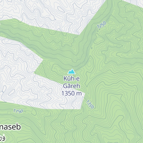 Map of Kūh-e Gāreh