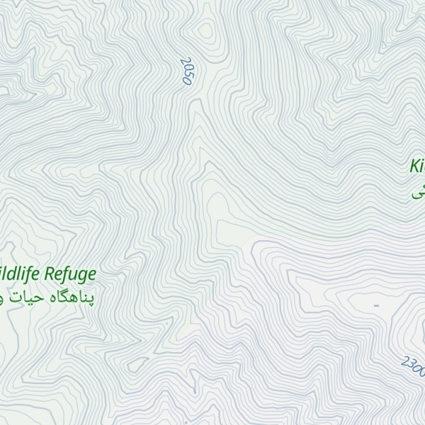 Map of Kūh-e Vazīrī Bāgh