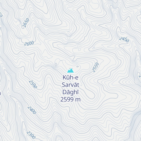 Map of Kūh-e Sarvāt Dāghī