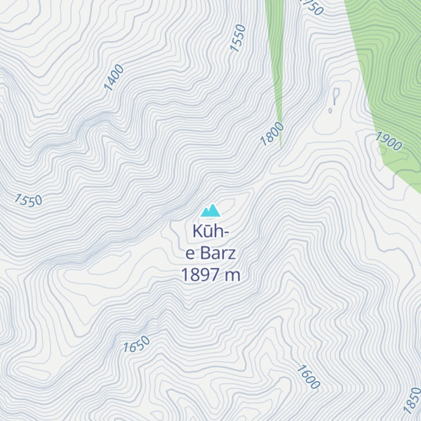 Map of Kūh-e Barz