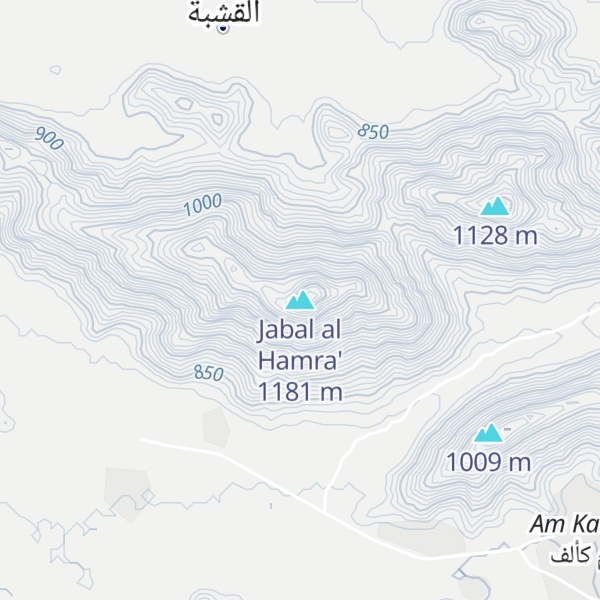 Map of Jabal al Hamra'