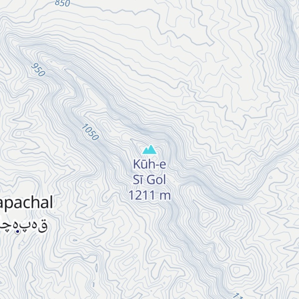 Map of Kūh-e Sī Gol