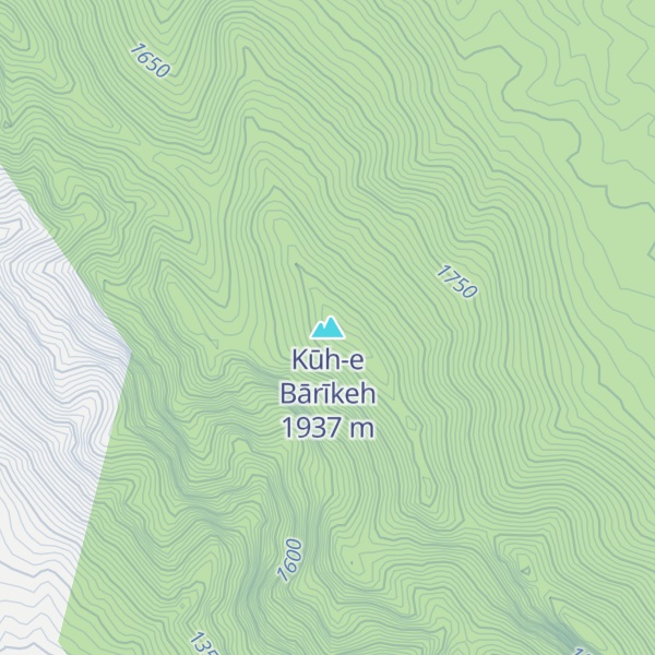 Map of Kūh-e Bārīkeh