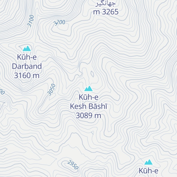 Map of Kūh-e Kesh Bāshī