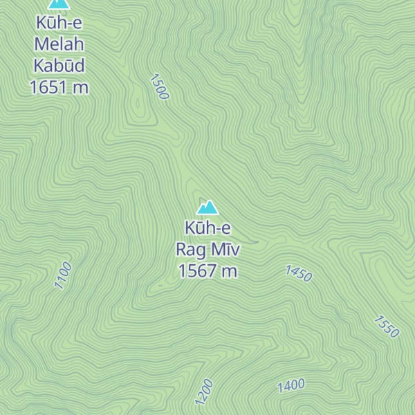 Map of Kūh-e Rag Mīv