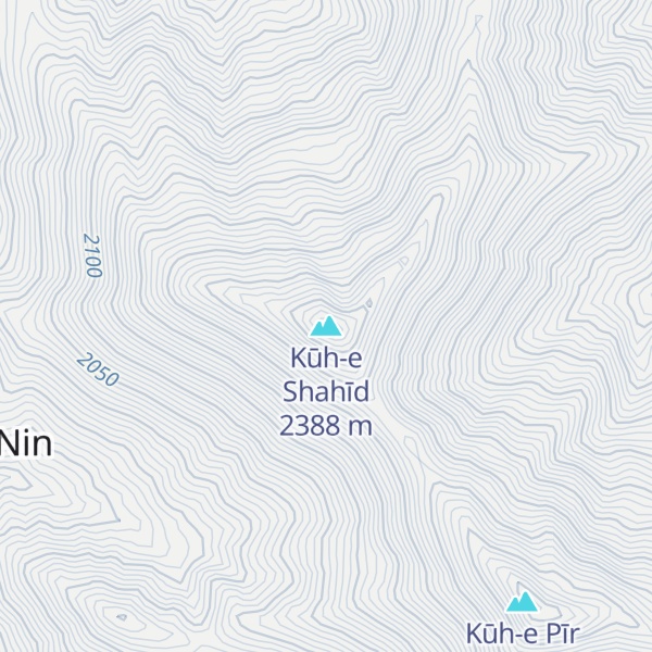 Map of Kūh-e Shahīd