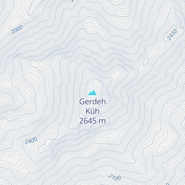 Map of Gerdeh Kūh