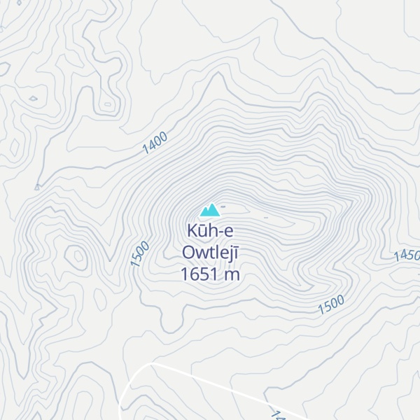 Map of Kūh-e Owtlejī