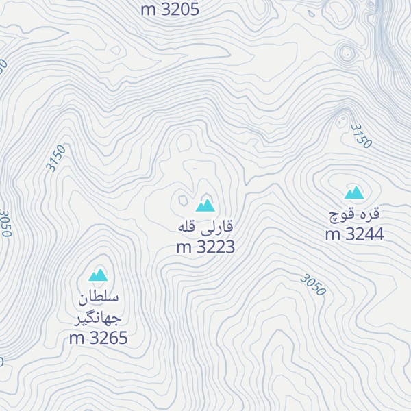 Map of قارلی قله