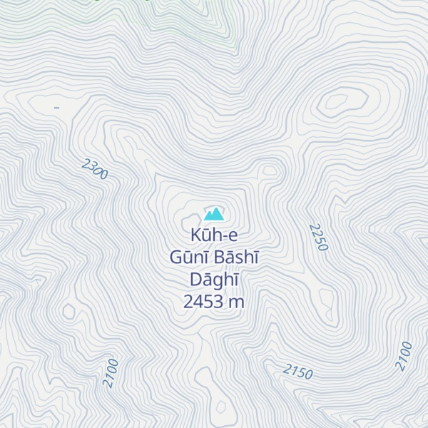Map of Kūh-e Gūnī Bāshī Dāghī