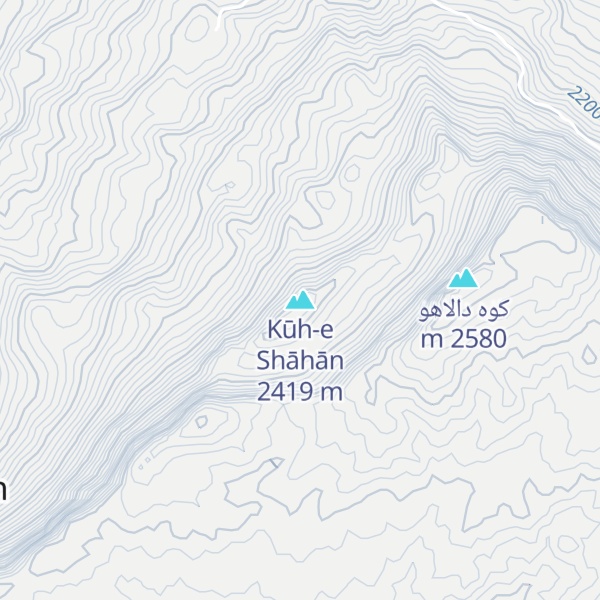 Map of Kūh-e Shāhān