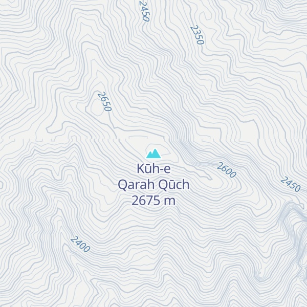 Map of Kūh-e Qarah Qūch