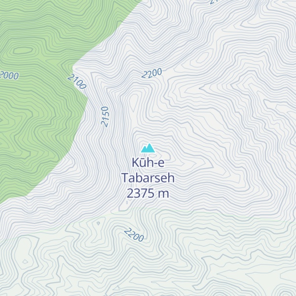 Map of Kūh-e Tabarseh