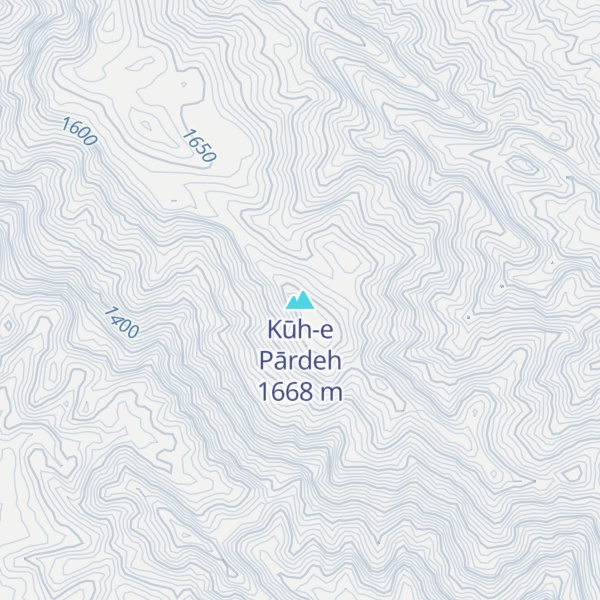 Map of Kūh-e Pārdeh