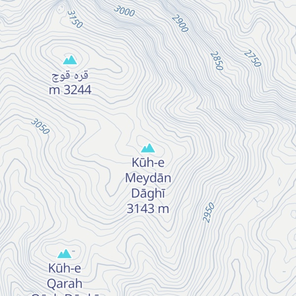 Map of Kūh-e Meydān Dāghī