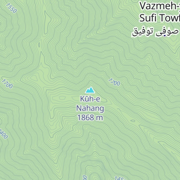 Map of Kūh-e Nahang