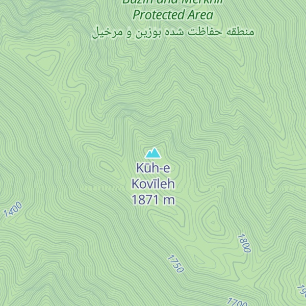 Map of Kūh-e Kovīleh