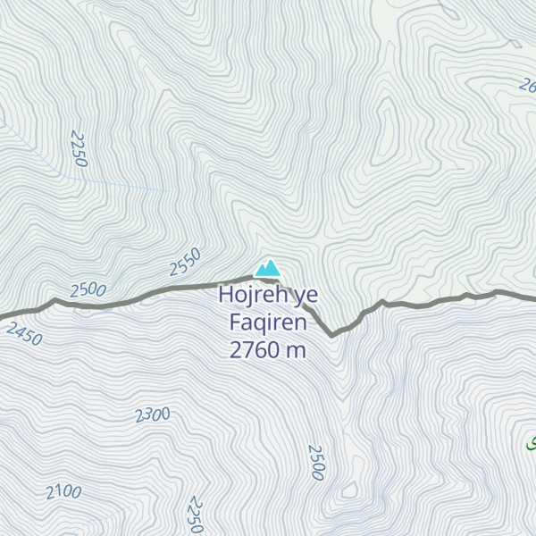 Map of Hojreh ye Faqiren