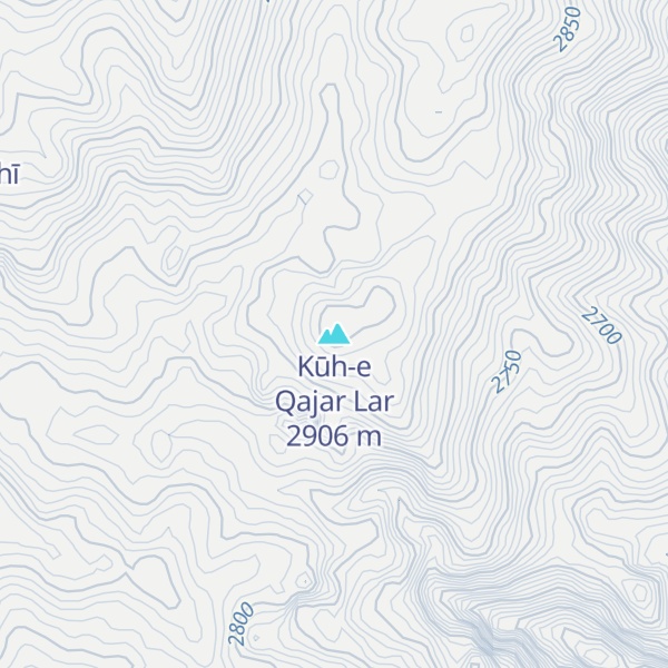 Map of Kūh-e Qajar Lar