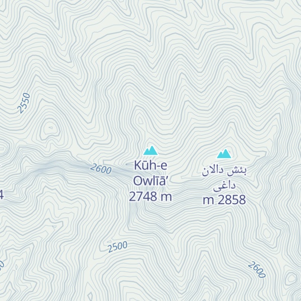 Map of Kūh-e Owlīā’