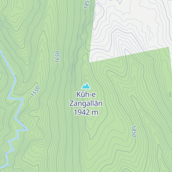 Map of Kūh-e Zangalīān