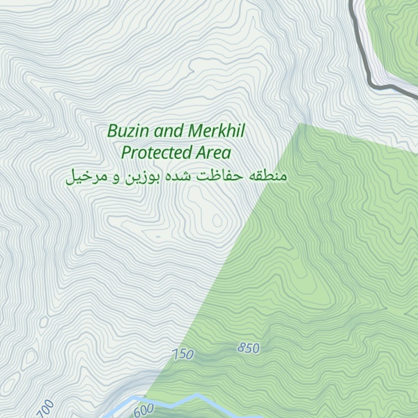 Map of Kūh-e Gozīl