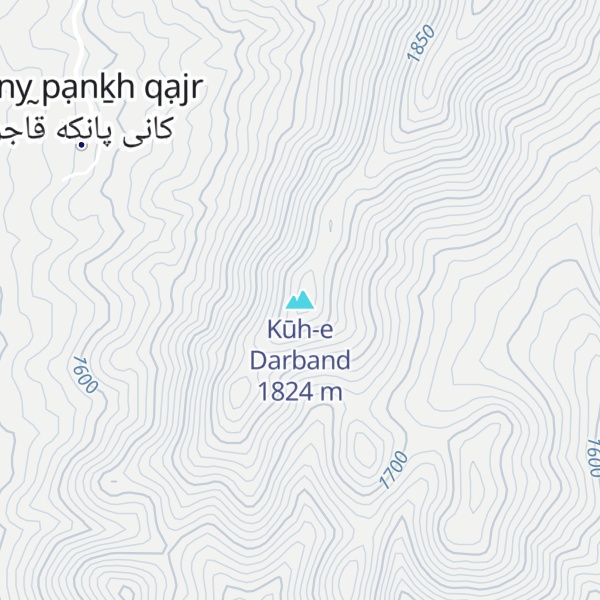 Map of Kūh-e Darband
