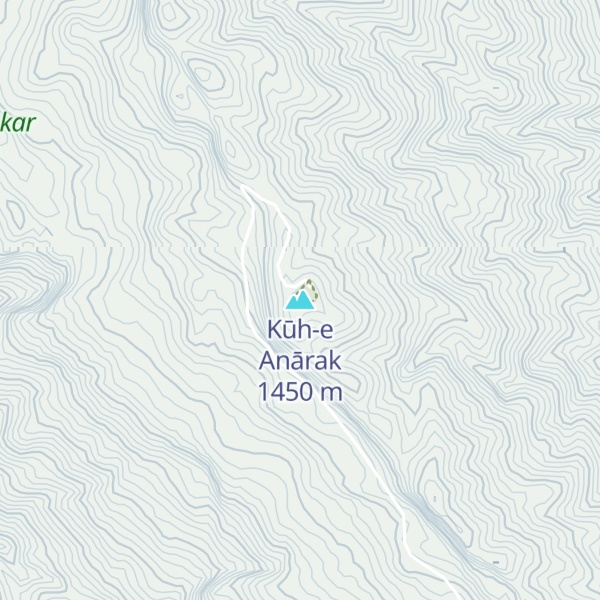 Map of Kūh-e Anārak