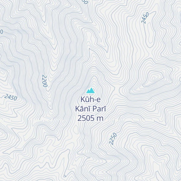 Map of Kūh-e Kānī Parī