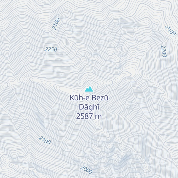Map of Kūh-e Bezū Dāghī