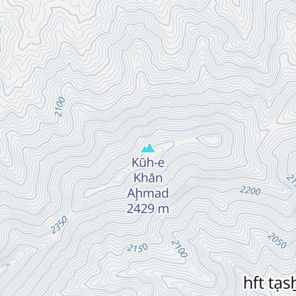 Map of Kūh-e Khān Aḩmad