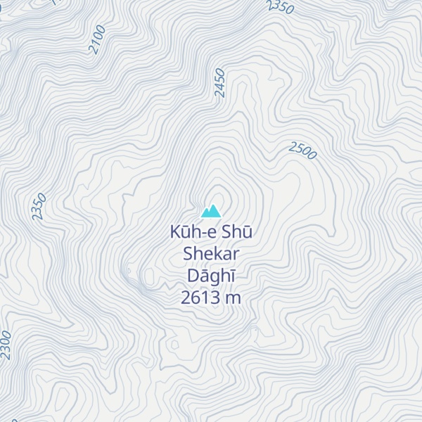 Map of Kūh-e Shū Shekar Dāghī
