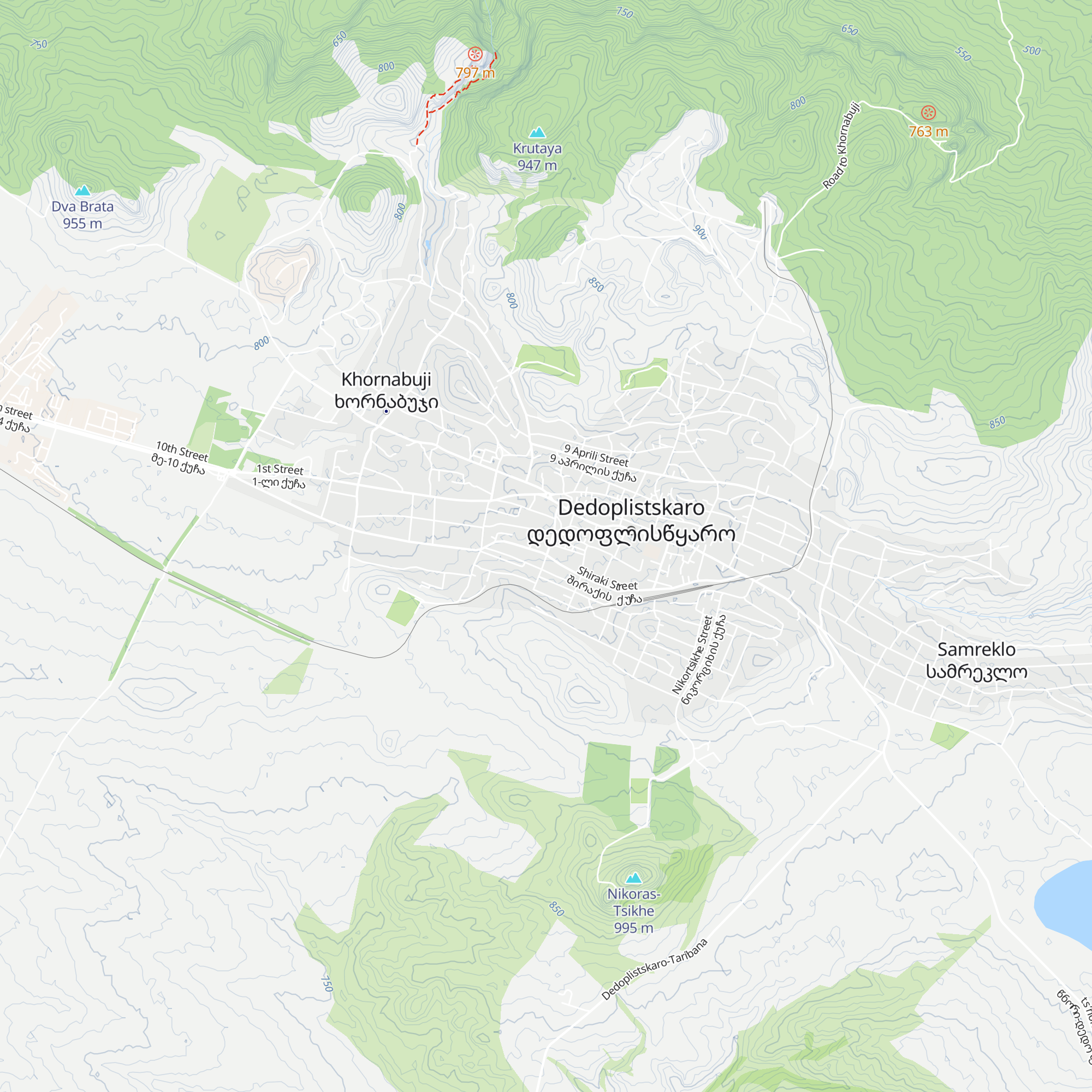 Vashlowani National Park visitor Center map