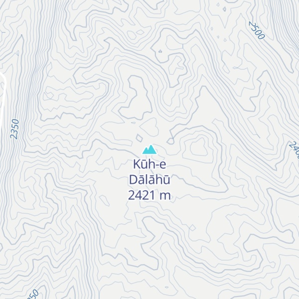 Map of Kūh-e Dālāhū
