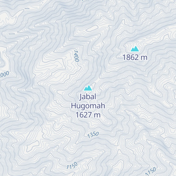 Map of Jabal Hugomah