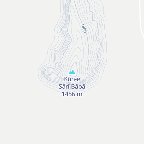 Map of Kūh-e Sārī Bābā