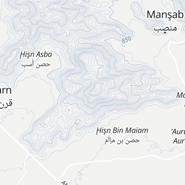 Map of Jabal Basrah