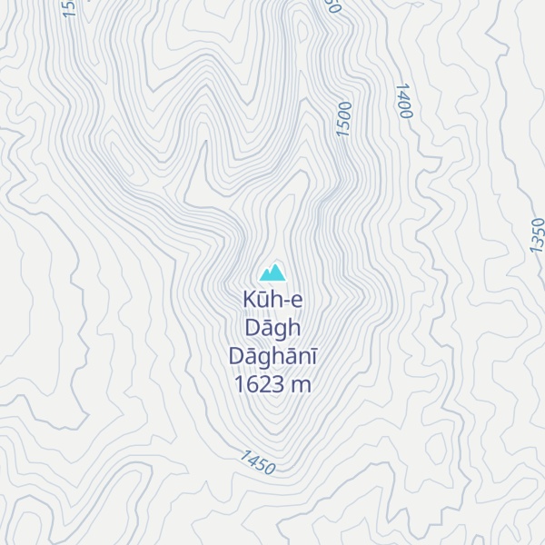 Map of Kūh-e Dāgh Dāghānī