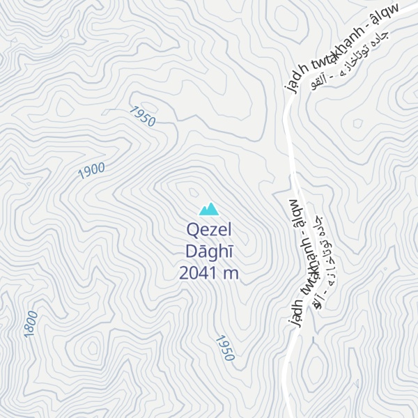 Map of Qezel Dāghī