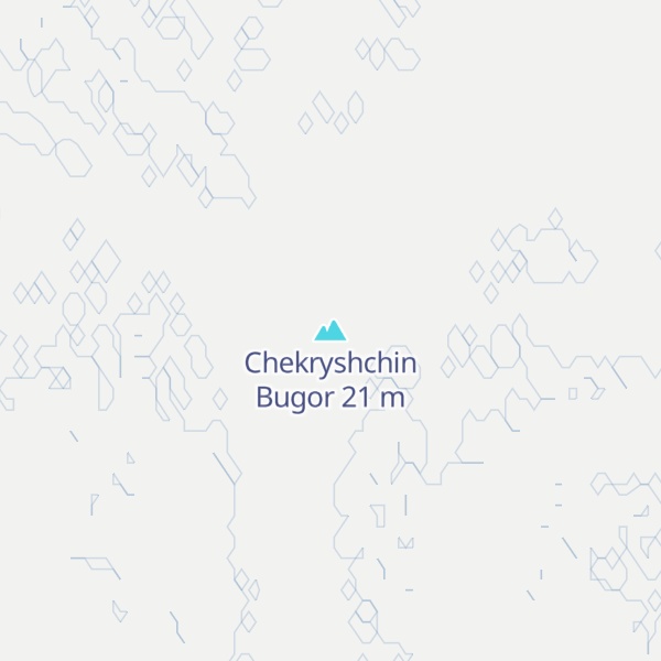 Map of Chekryshchin Bugor