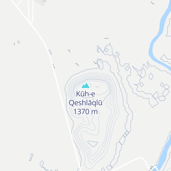 Map of Kūh-e Qeshlāqlū