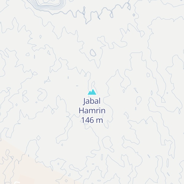 Map of Jabal Hamrin