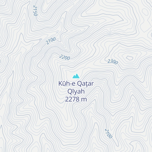 Map of Kūh-e Qaţar Qīyah