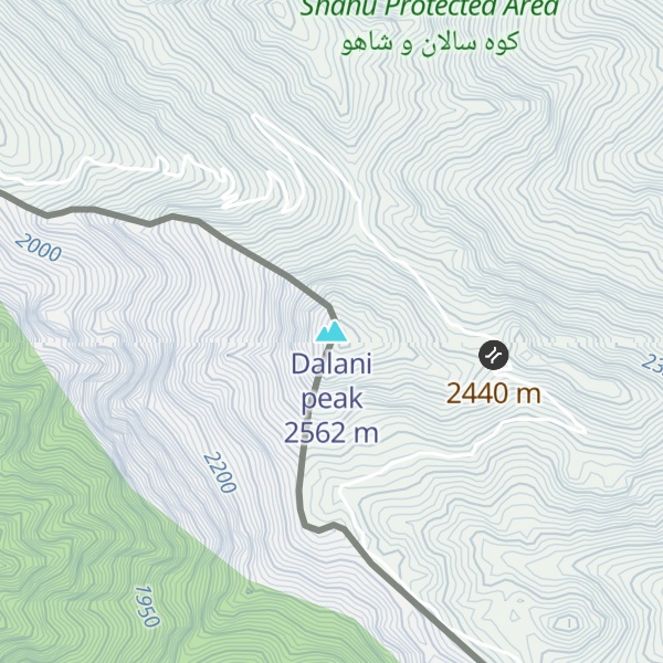 Map of Dalani peak