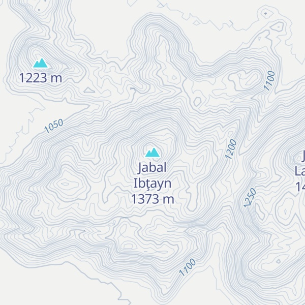 Map of Jabal Ibţayn