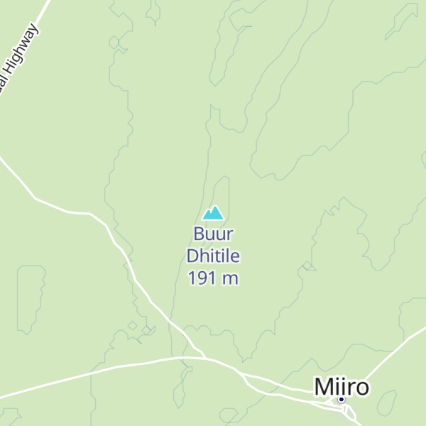 Map of Buur Dhitile