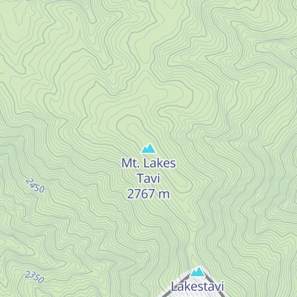 Map of Mt. Lakes Tavi