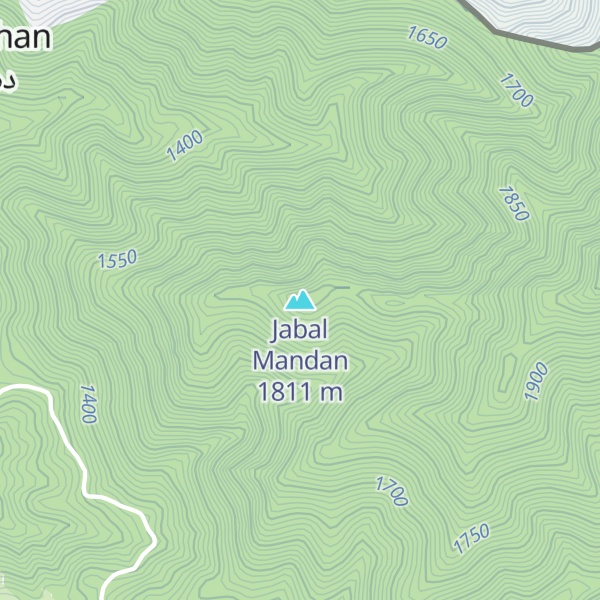 Map of Jabal Mandan
