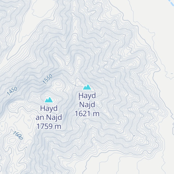 Map of Ḩayd Najd