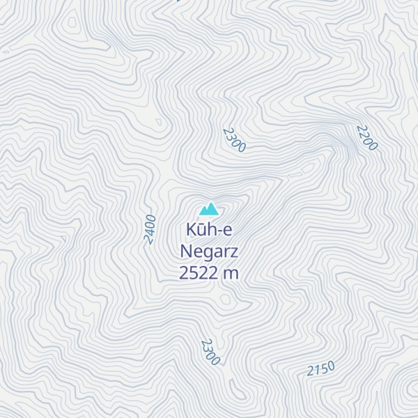 Map of Kūh-e Negarz